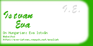 istvan eva business card